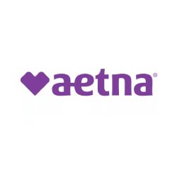 A purple heart is on the side of aetna.